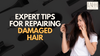LAHH Salon thumbnail image featuring a woman examining her damaged hair with a concerned expression.