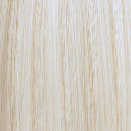 Sleek and icy platinum blonde hair extension in tone 10 Ash, perfect for bold modern looks.